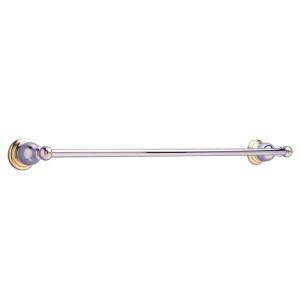   Standard Prairie Field 24 in. Towel Bar in Chrome and Polished Brass