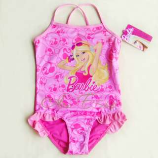 Girls Baby Barbie Princess 2 7Y Swimsuit Swimwear Swim Costume Bathing 
