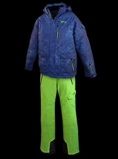 Skianzug Skijacke Skihose Jungen Blau/Neongrün Gr. 164 4049997886132 