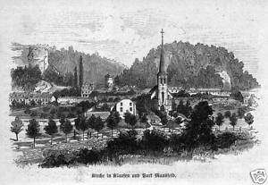 1890 Luxemburg Luxembourg Klausen Park Mansfeld Kirche  