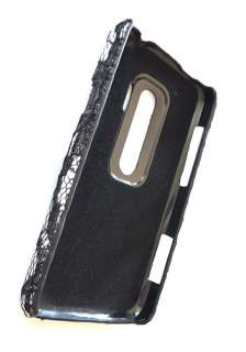 For HTC Evo 3D Sprint Designer White Flower Lace Phone Case Cover 