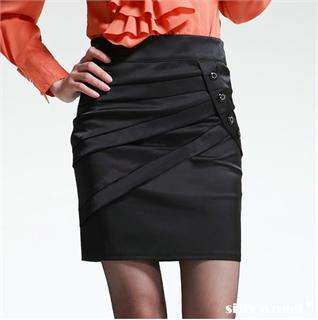   Suit Dress Wrapped Ribbed Skirt A line Pencil Skirt D107#  
