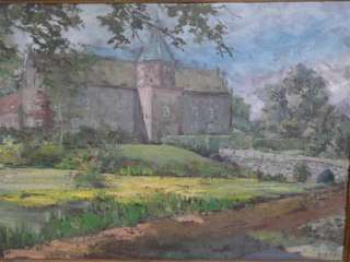 Gemälde Herrenhaus Saebygaard,Hugo Vilfred Pederson 1870 1959 DK in 