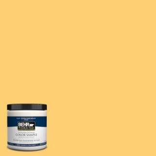 BEHR Premium Plus 8 Oz. Mellow Yellow Interior/Exterior Paint Tester 