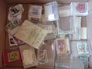 WORLDWIDE MINT/USED 100S GLASSINES/LOOSE STAMPS/MISC. CHAOTIC BOX LOT 
