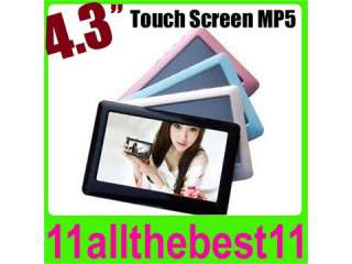 4GB /4 MP5 FM Touch Screen RMVB FLV Player T13  