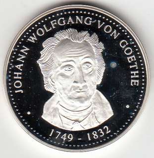 MEDAILLE Johann Wolfgang von Goethe 1749 1832 Deutschland 1995  
