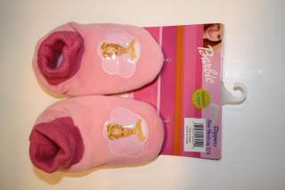  Barbie PINK Sock Top Slippers House Shoes MED 7 8 079522260490  
