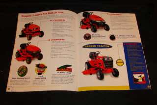 Snapper Mower Lawn&Garden Tractor Sales Catalog NOS 98  