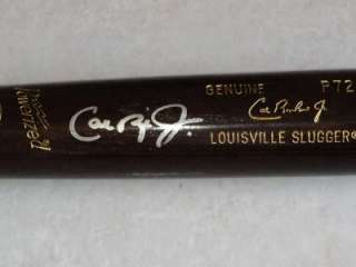 CAL RIPKEN JR. Signed P72 L. Slugger Baseball Bat JSA  