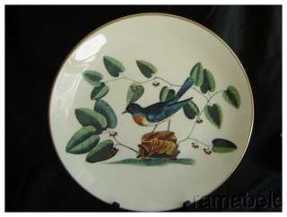Bluebird 24k Gold Rim Gorham China Ltd Ed Catesby Plate  