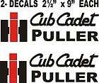 Cub Cadet Customized Decal on brushed aluminum vynil w/small IH decal