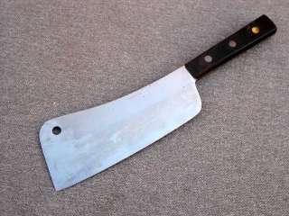   Made in USA Chefs Meat Cleaver Knife SHARP w/Rosewood Handles  