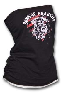 Sons Of Anarchy Red Reaper Black Graphic Womens Tube Top  
