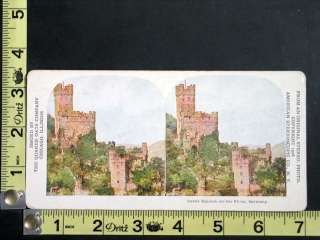 Antique Quaker Oats Stereoview   Castle in Germany  