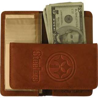   Leather Checkbook Wallet   Pittsburgh Steelers   NEW, NFL  
