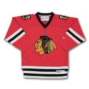 NHL Reebok Chicago Blackhawks Kids Size 4 7 Hockey Jersey New with 