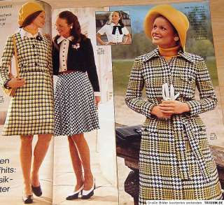 Burda Moden Herbst Mode Aug. 1972 , Schnittmuster  