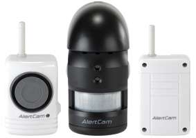AlertCam is a stand alone weather proof light switching passive infra 