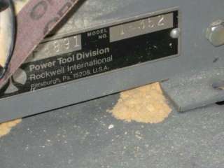 Delta Rockwell Lot   31 352 Radial Arm Saw, 1 Belt Sander, Drill 