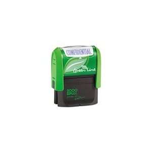  2000 PLUS® Green Line Self Inking Message Stamp Office 