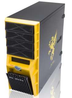 Inwin Griffin Yellow Midi Tower Mesh Gaming Tower PC Case with 22cm 