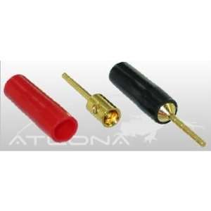  2 Qty (1 Pair) of Atlona Gold Speaker Cable Wire Pin 