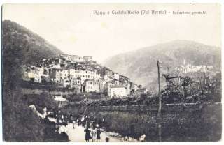 CARTOLINA PIGNA CASTELVITTORIO VAL NERVIA IMPERIA ANIM.  