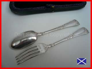 Fork measures 161mm in length, spoon measures 160mm in length and 