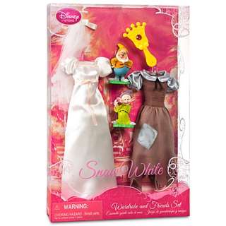 Disney Barbie Snow White Wardrobe Set Doll 6 pcs NIB  