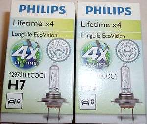   LIFE ECO VISION H7 PHILIPS PAIR H7 55W 4X LONG LIFE ECO PHILIPS  