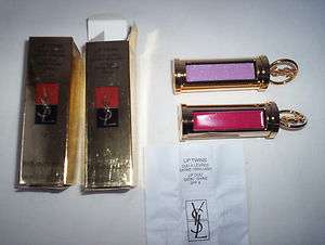 ysl lot 3 rouge lips twins n°12 framboise parme neufs authentiques