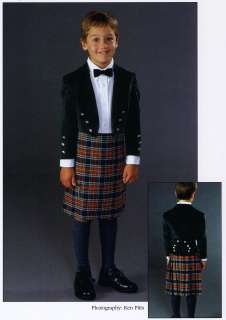 Boys Scottish Kilt, Prince Charlie Jacket Pattern 4 14  
