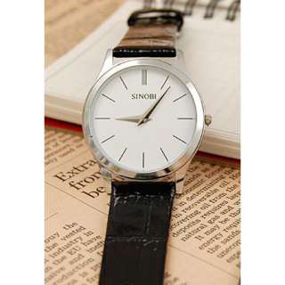 New Fashion Ultra thin Watch Wristwatch Durable Round  