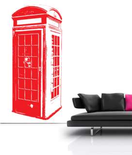 London Telephone Box Vinyl Wall sticker decal quotes  