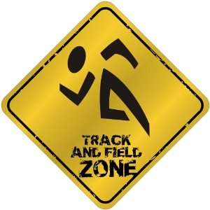  New  Track And Field Zone  Crossing Sign Sports