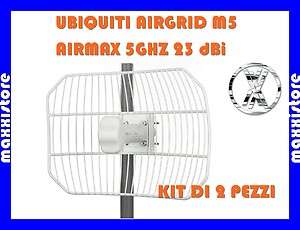 UBIQUITI 2 PZ AIRGRID AIRMAX 23 DB 5GHZ X TELECAMERA IP  