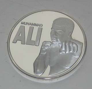 Muhammad Ali Silver Coin Boxer Cassius Clay Knockout Fighter Fight 