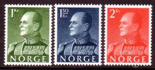 NORWAY 370 372 NH 59 King Olav V to 2kr $8.50  