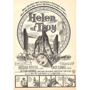  Helen of Troy 1956 Original Movie ad with Rossana Podesta 