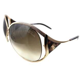 Roberto Cavalli Sunglasses Fresia 574 28P Gold Brown Gradient  