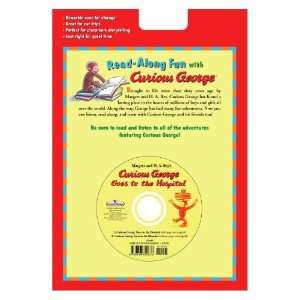  Curious George Goes To Hospital Set Of 4 Books and 1 CD 