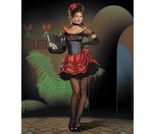 Spanish Burlesque Senorita Bonita Fancy Dress Costume  