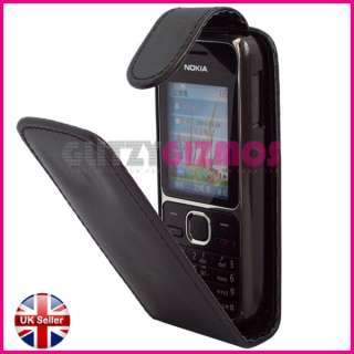 LEATHER FLIP POUCH CASE COVER FOR NOKIA C2 01 C2 01  