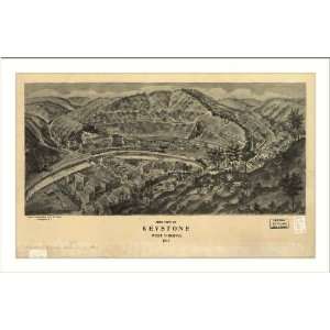  Historic Keystone, West Virginia, c. 1911 (M) Panoramic 