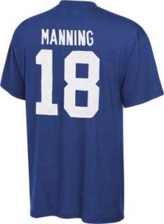 Peyton Manning Youth 8 20 Indianapolis Colts Blue Reebok Name & Number 