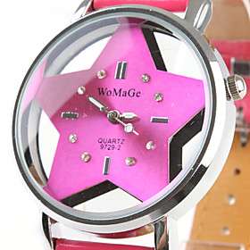 chica de moda mujer reloj de pulsera rosa s correa rosa roja dial de 
