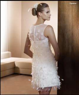 Gorgeous Custom made Tank Top Short Wedding Dress 2012 Bridal Gown 
