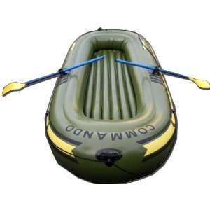 Suntour Three Person Commando Military Green Inflatable Fishing Boat 