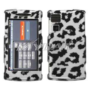 GARMIN G60 (nuvifone) Black Leopard (2D Silver) Skin Phone Protector 